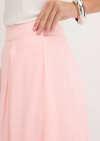 Midi sukně s volánem • růženínová • bonprix obchod