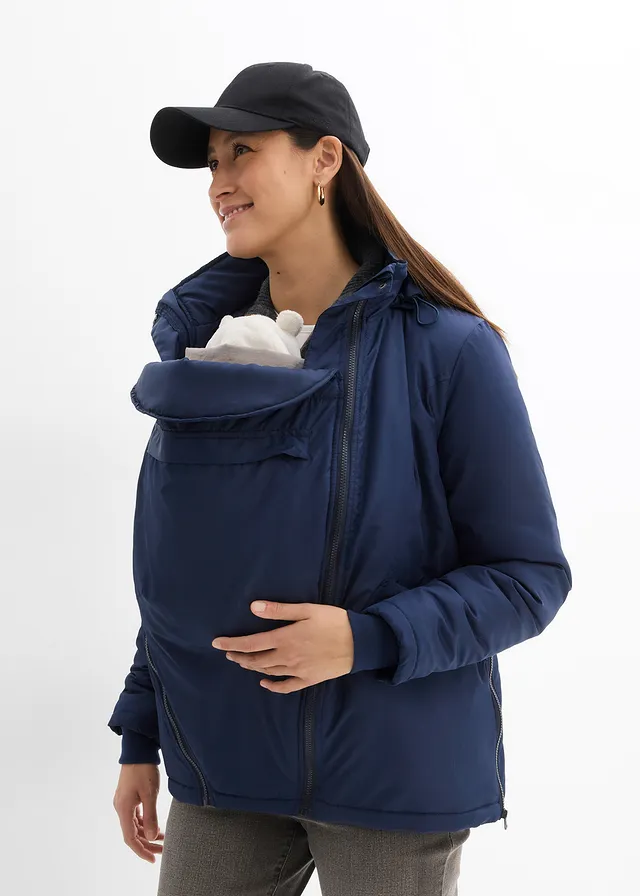 3-in-1 zwangerschapsjas met draagzak • donkerblauw • product-page.page-title-suffix