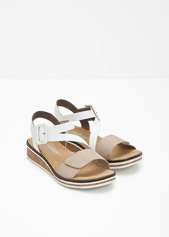 Sandales Rieker à première rembourrée • blanc-beige • Boutique bonprix