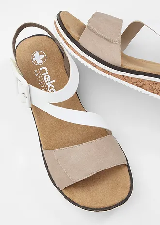 Sandales Rieker à première rembourrée • blanc-beige • Boutique bonprix