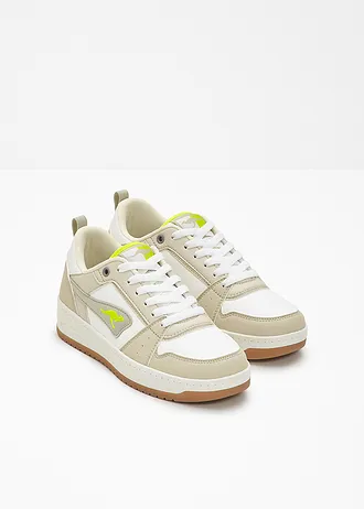 Kangaroos sneakers • beige-wit-limoengroen • bonprix online shop