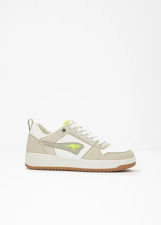 Kangaroos sneakers • beige-wit-limoengroen • bonprix online shop