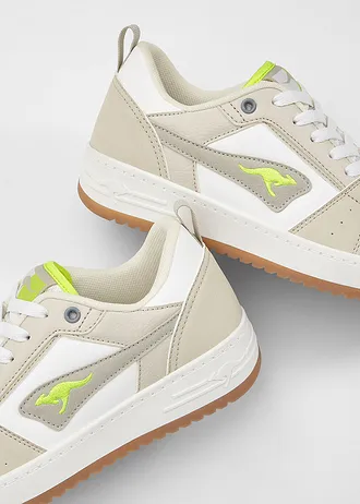 Kangaroos sneakers • beige-wit-limoengroen • bonprix online shop