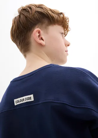 Oversize tričko s těžkou organickou bavlnou • tmavě modrá • bonprix obchod