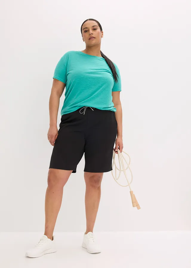 Outdoor short, sneldrogend, Kleur: zwart