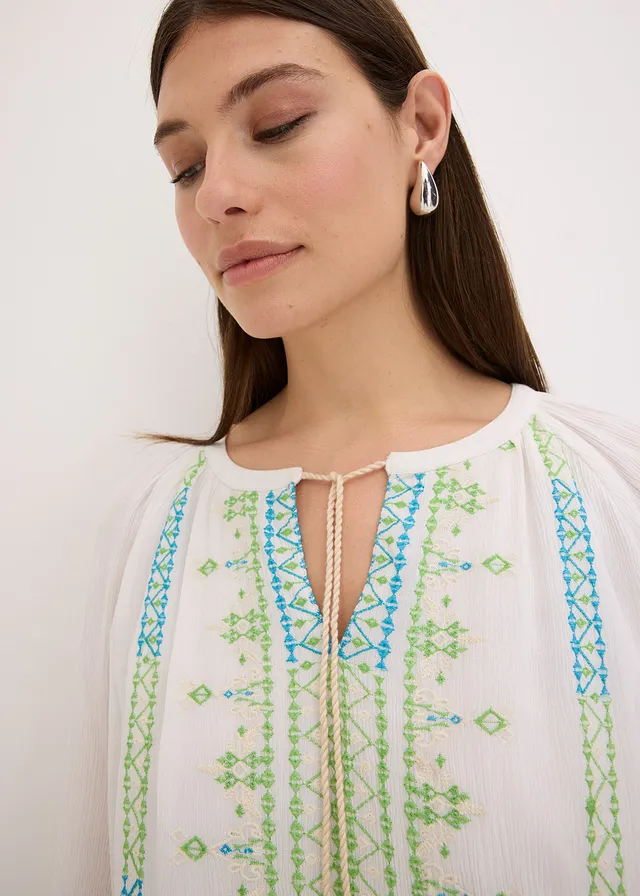 Robe courte • blanc imprimé • product-page.page-title-suffix