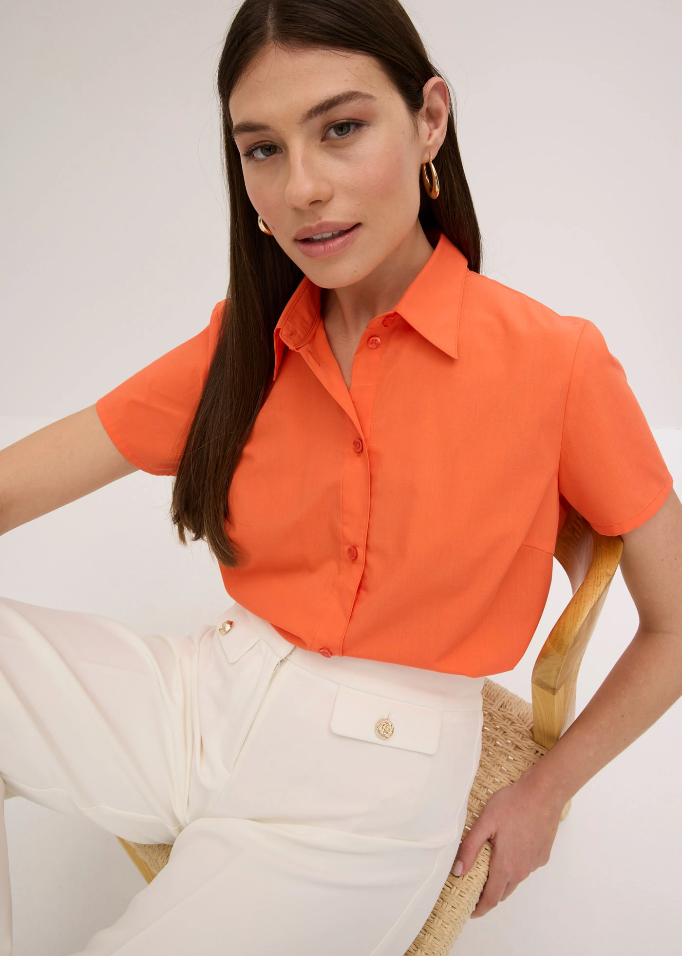 Popeline blouse met korte mouwen • pinklady • bonprix online shop