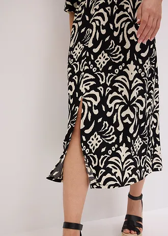 Robe en jersey • noir/blanc • Boutique bonprix