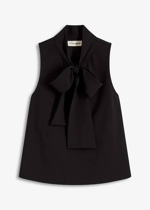 Bluză cu fundă la decolteu