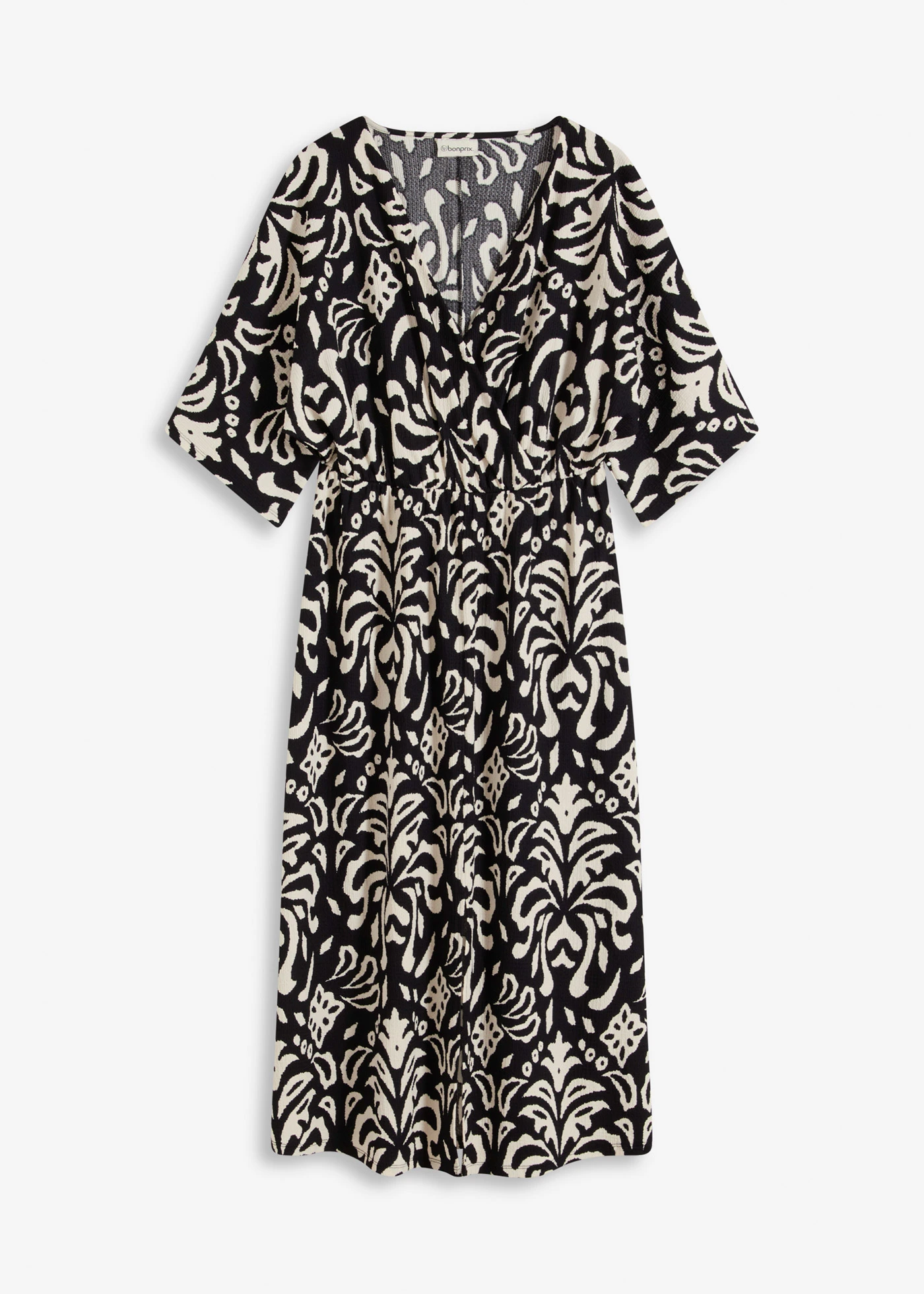 Jersey jurk • zwart/wit • bonprix online shop