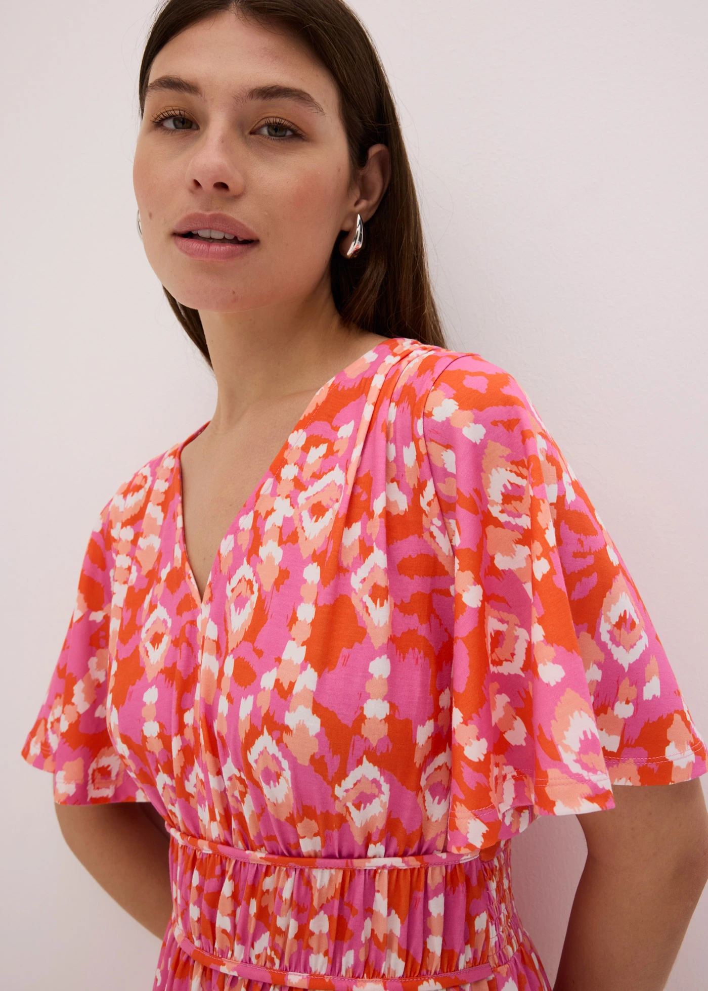 Robe longue • rose vif imprimé • Boutique bonprix