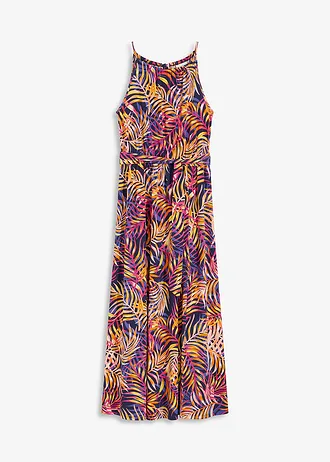 Potištěné žerzejové šaty • modrá s květy • bonprix obchod