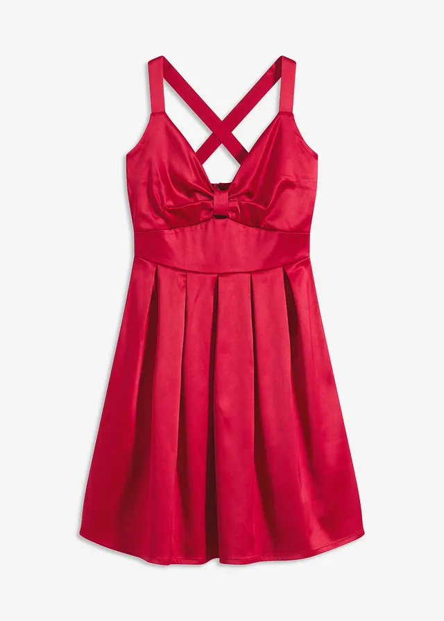 Rochie mini din satin lucios