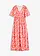 Robe longue, Couleur: rose vif imprimé