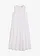 Maxi jurk van katoen met plooitjes, Kleur: wit