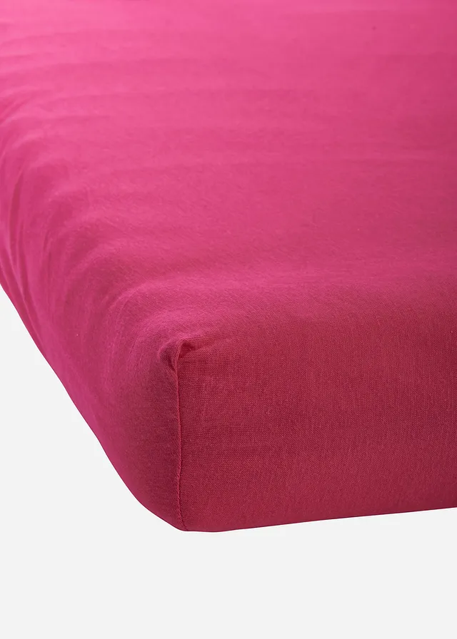 Jersey hoeslaken in trendkleuren • pink • bonprix online shop