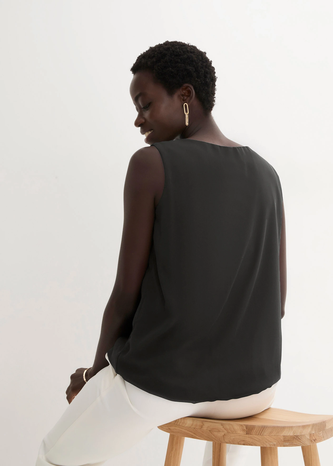 Blouse sans manches • noir • Boutique bonprix