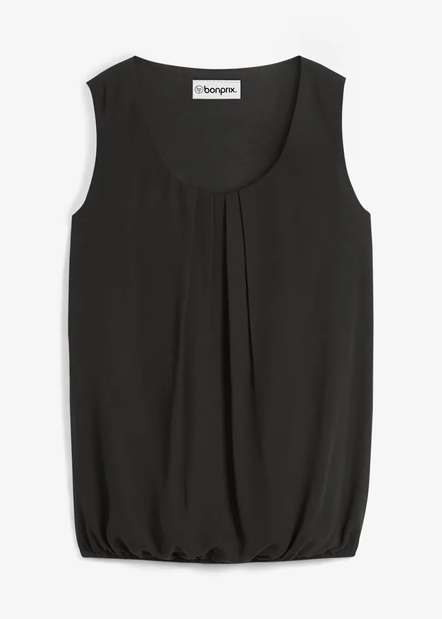 Top-bluză • negru • magazin bonprix