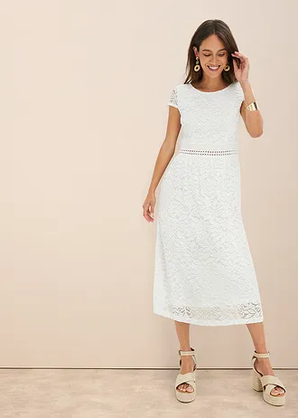 Robe en jersey • blanc cassé • Boutique bonprix
