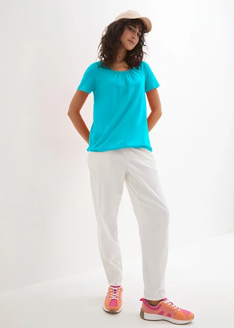 T-shirt 100% coton, Couleur: bleu ciel