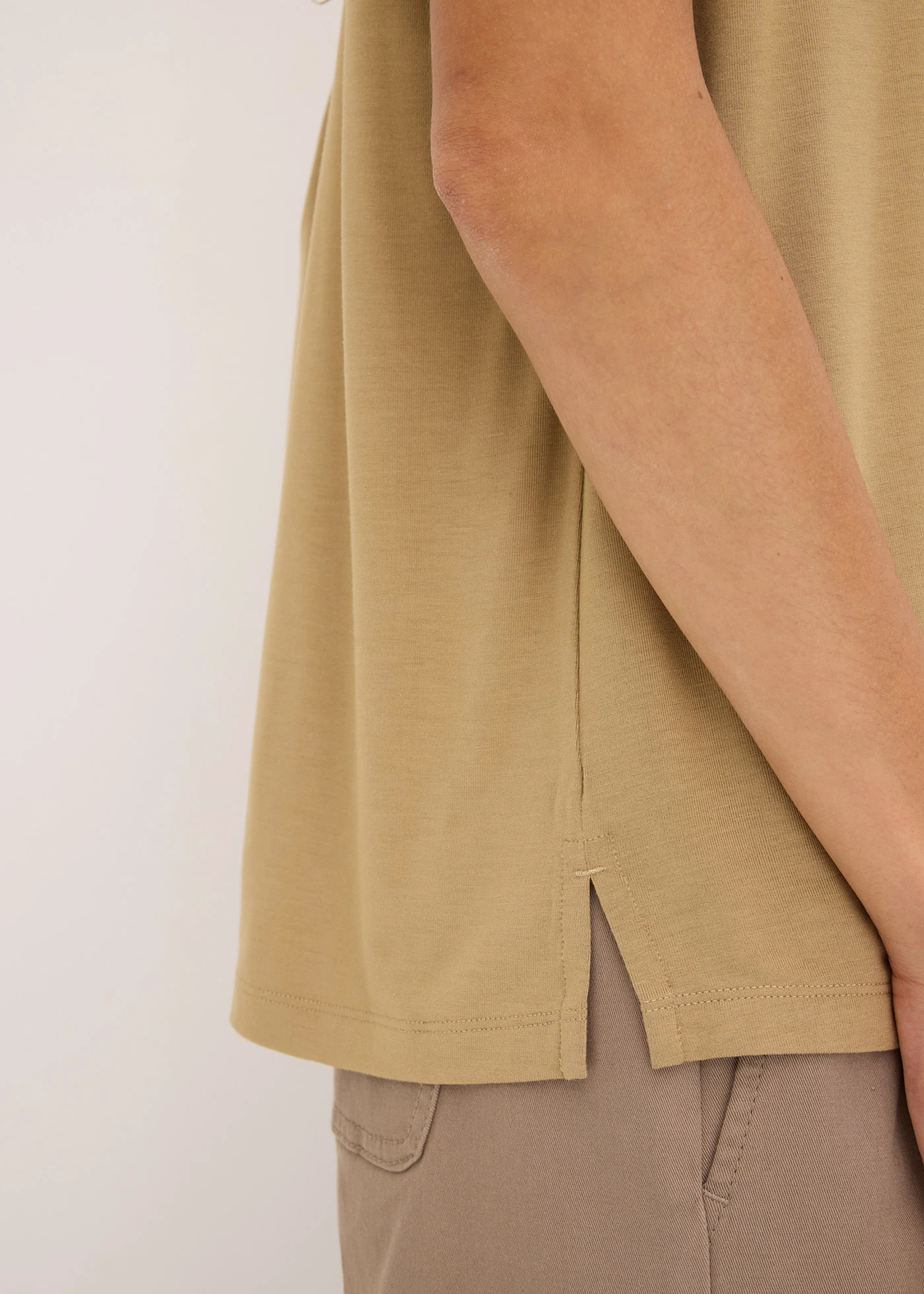 Blouse van zacht viscose • kakibruin • bonprix online shop