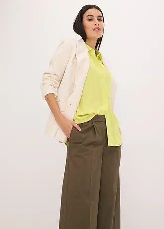 Blouse met borstzak en korte mouwen • citrusgeel • bonprix online shop