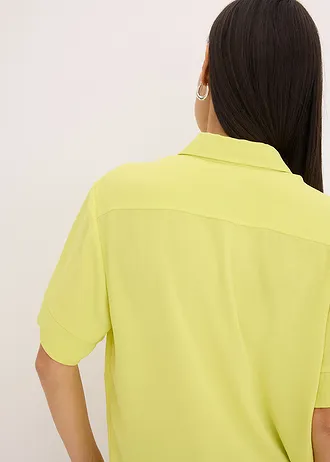 Blouse met borstzak en korte mouwen • citrusgeel • bonprix online shop
