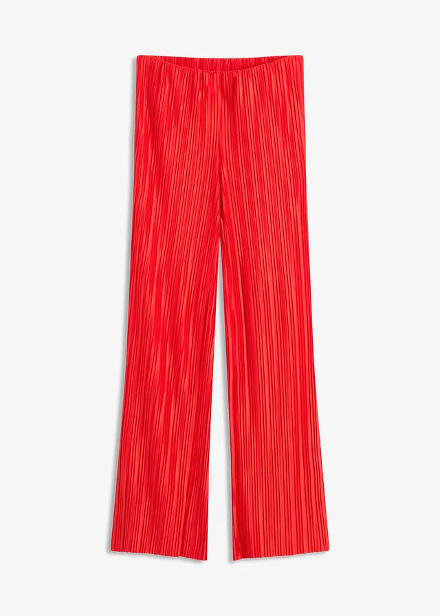 Pantaloni din jerse cu pliuri