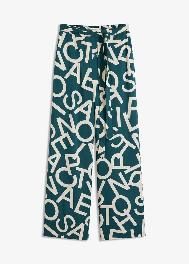 Pantaloni marlene cu cordon