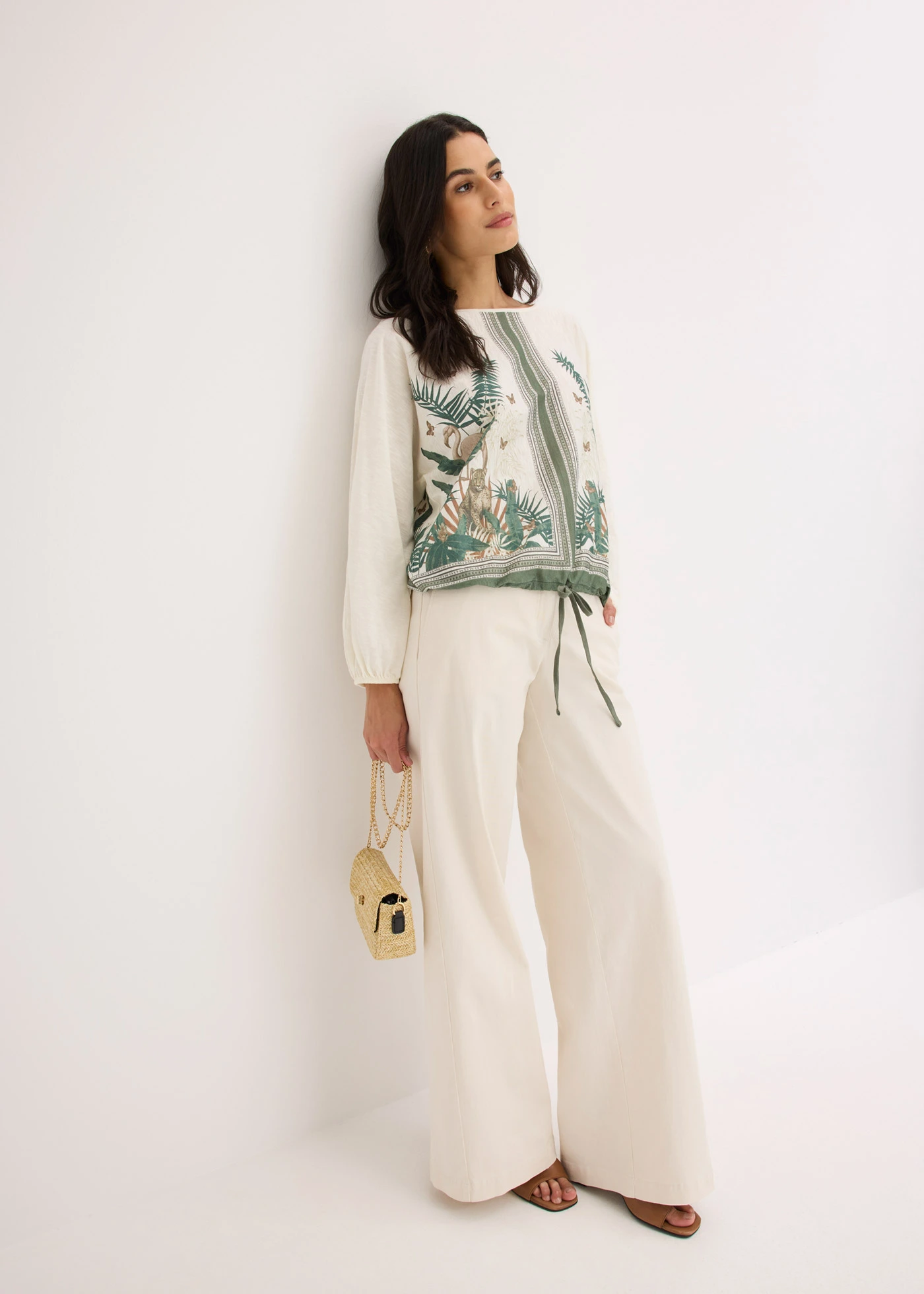 Gedessineerde shirt tuniek • crèmewit gedessineerd • bonprix online shop