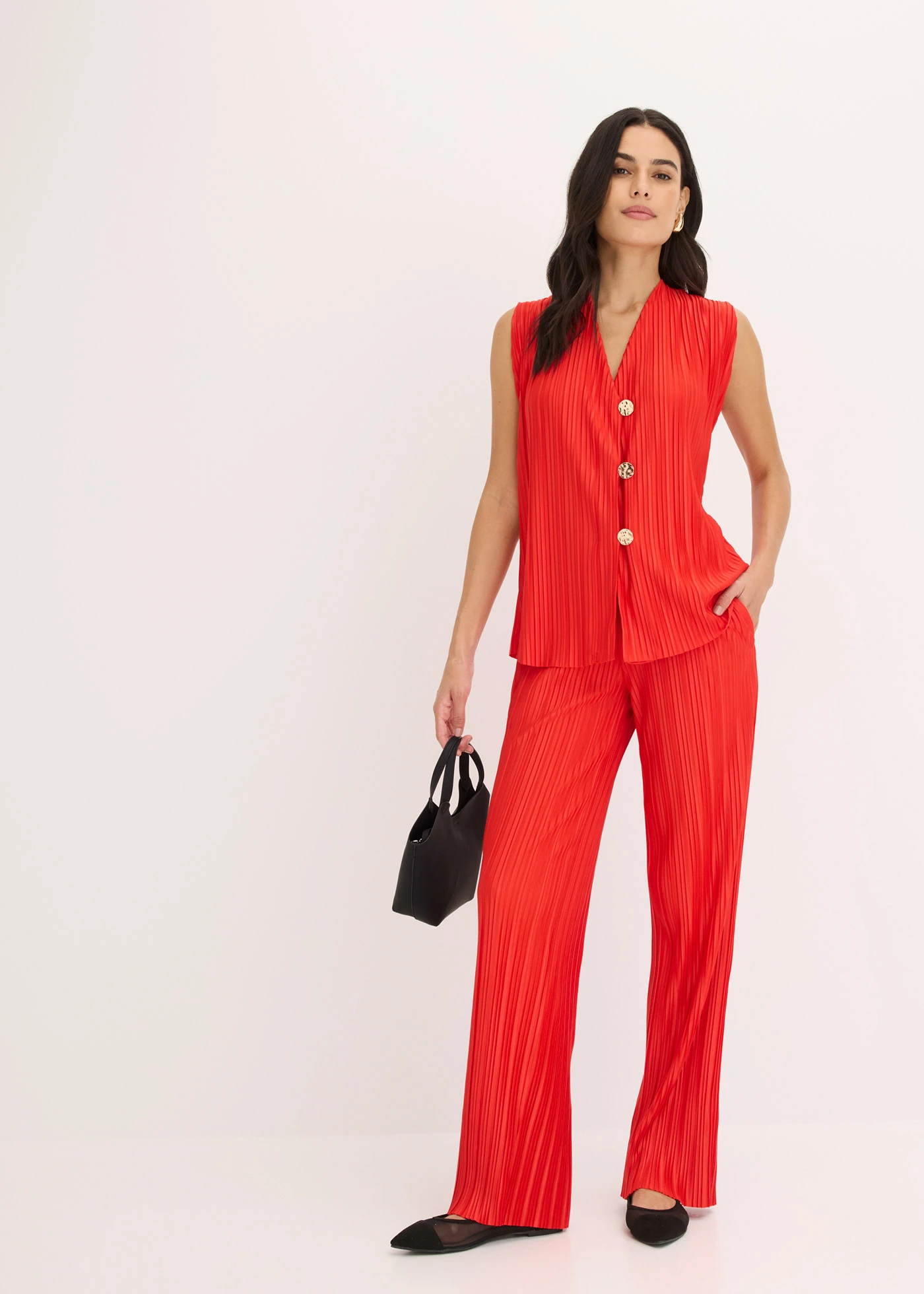 Top s plisováním • jahodová • bonprix obchod