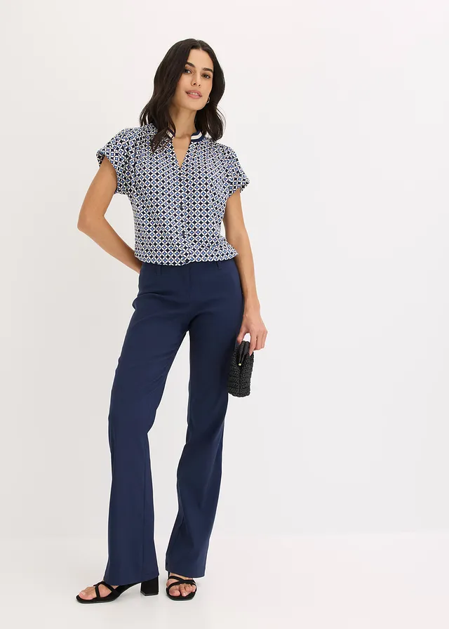 Blouse imprimée • bleu foncé/beige naturel/bleu moyen graphique • product-page.page-title-suffix
