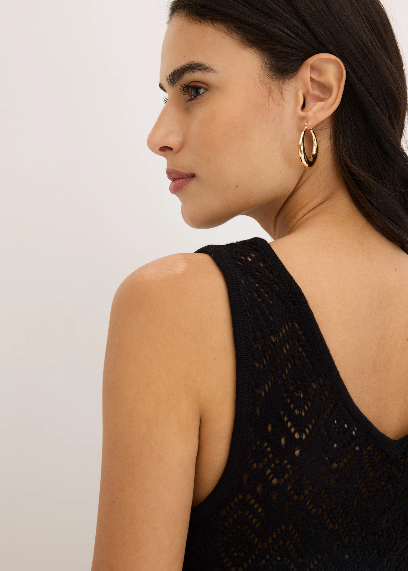 Ajour top • zwart • bonprix online shop