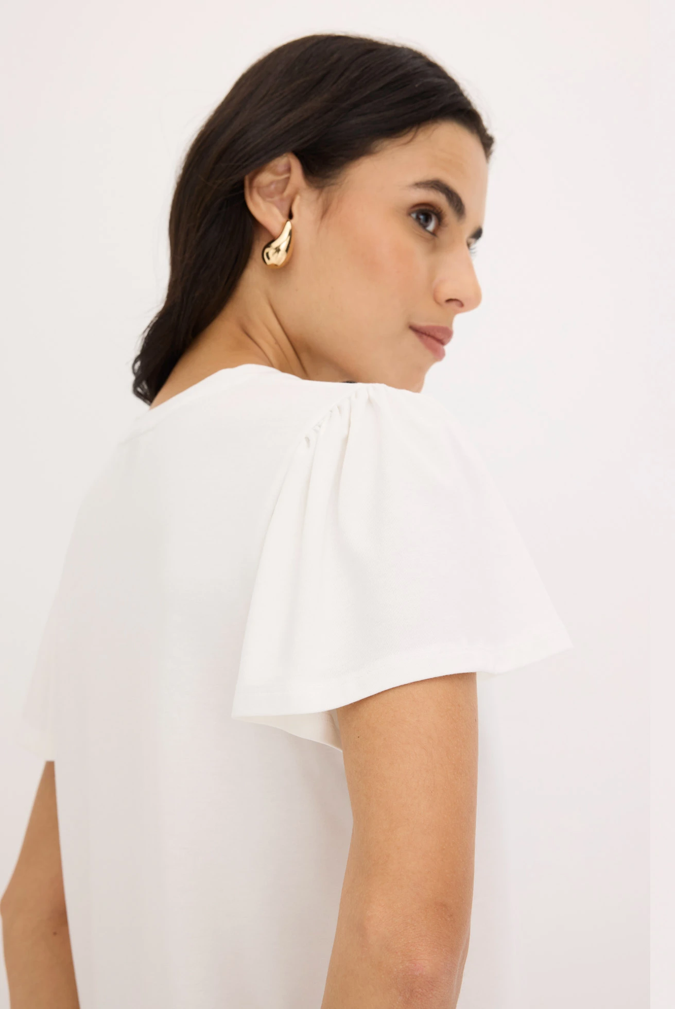 Tričko z viskózy, s knoflíky • přírodní bílá • bonprix obchod