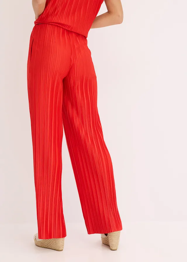 Pantalon en jersey plissé • fraise • product-page.page-title-suffix
