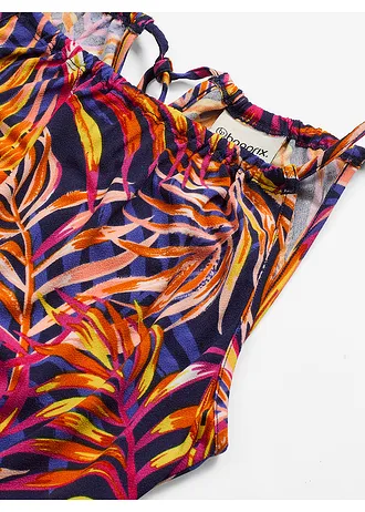 Robe imprimée en jersey • bleu floral • Boutique bonprix