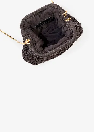 Slaměná taška přes rameno • černá • bonprix obchod