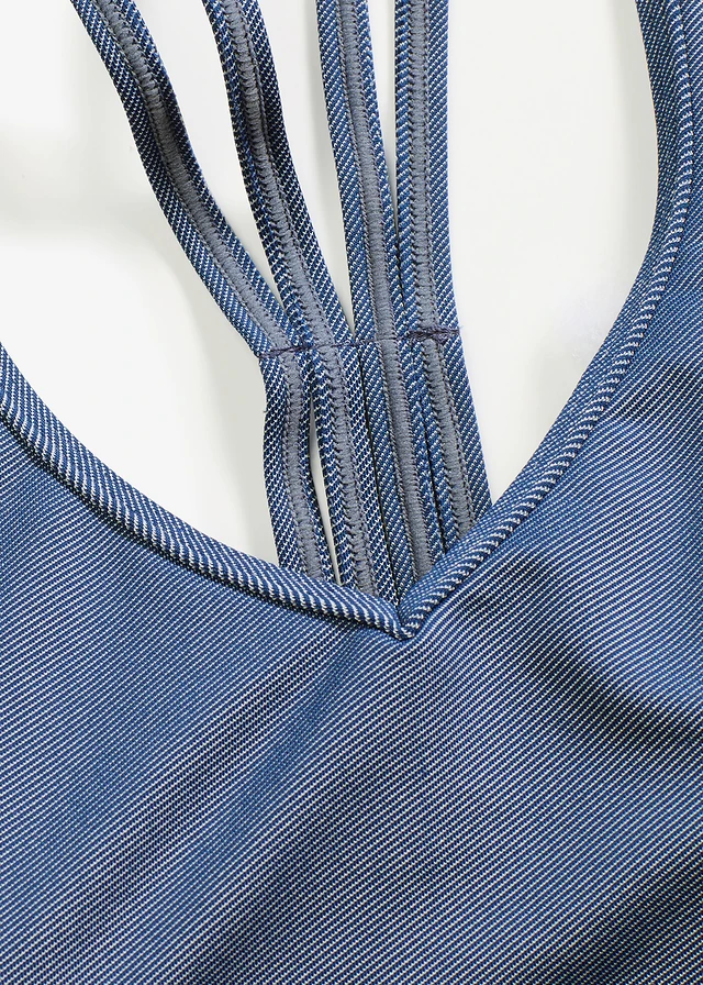Bralette bikini in jeanslook (2-dlg. set) • donkerblauw denim • product-page.page-title-suffix