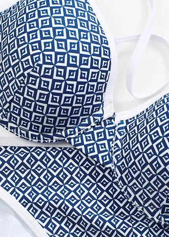 Bikiny s balkonetovou podprsenkou (2dílná souprava) • modrá-bílá • bonprix obchod