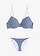 Bikiny s balkonetovou podprsenkou (2dílná souprava), barva: modrá-bílá