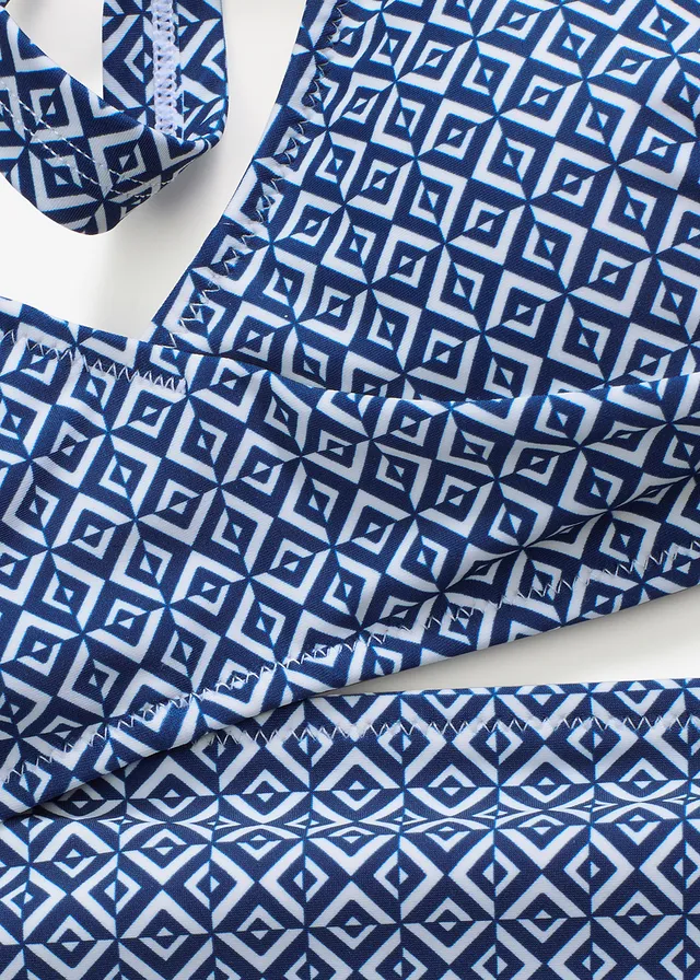 Bikini (2-dlg. set) • wit-blauw grafisch plus size • product-page.page-title-suffix