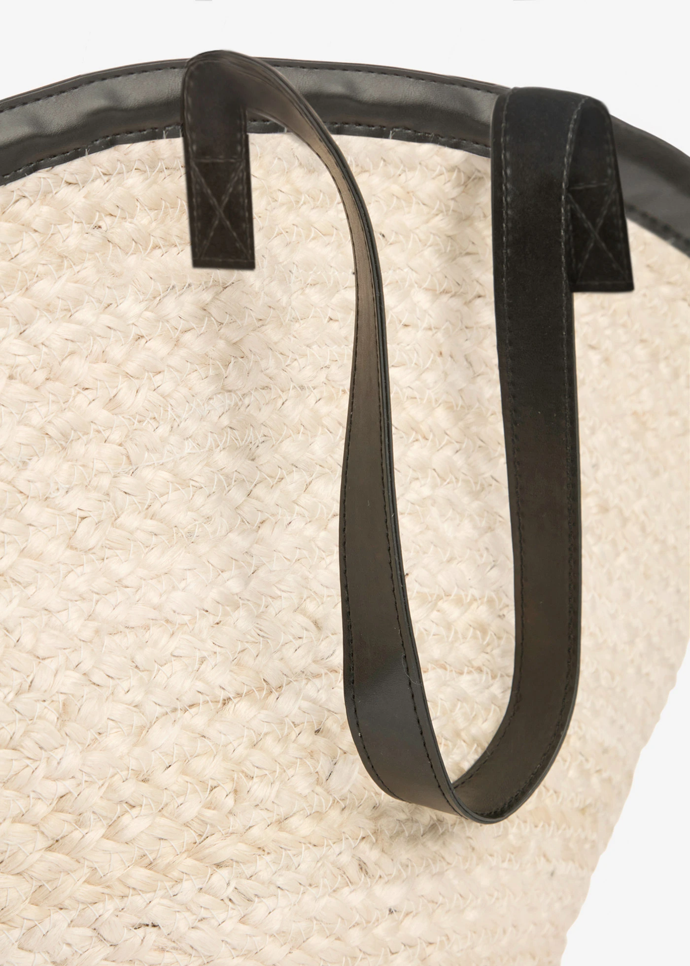 Velká slaměná kabelka • přírodní-černá • bonprix obchod