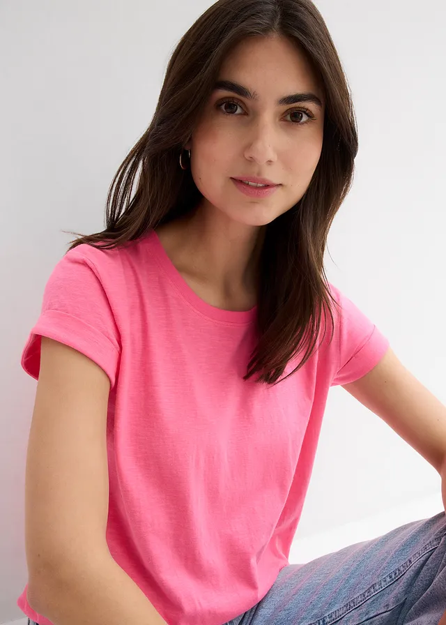 T-shirt boxy • rose fluo • product-page.page-title-suffix
