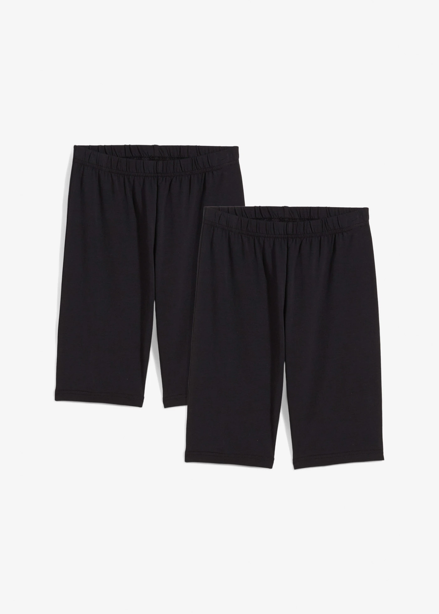 Biker short van een elastische katoenmix (set van 2) • zwart+zwart • bonprix online shop