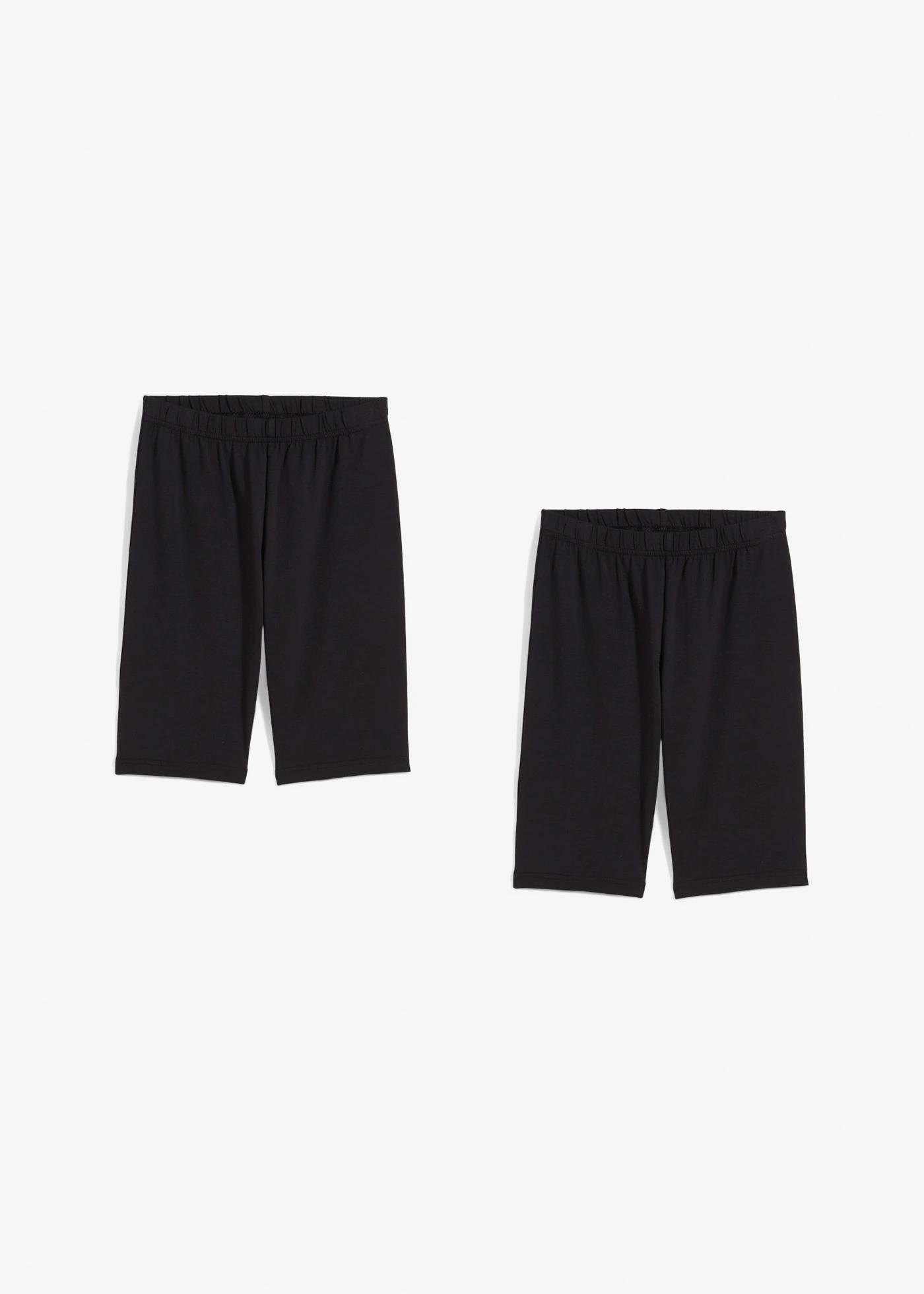 Elastické šortky z bio bavlneného mixu (2 ks) • čierna + čierna • obchod bonprix