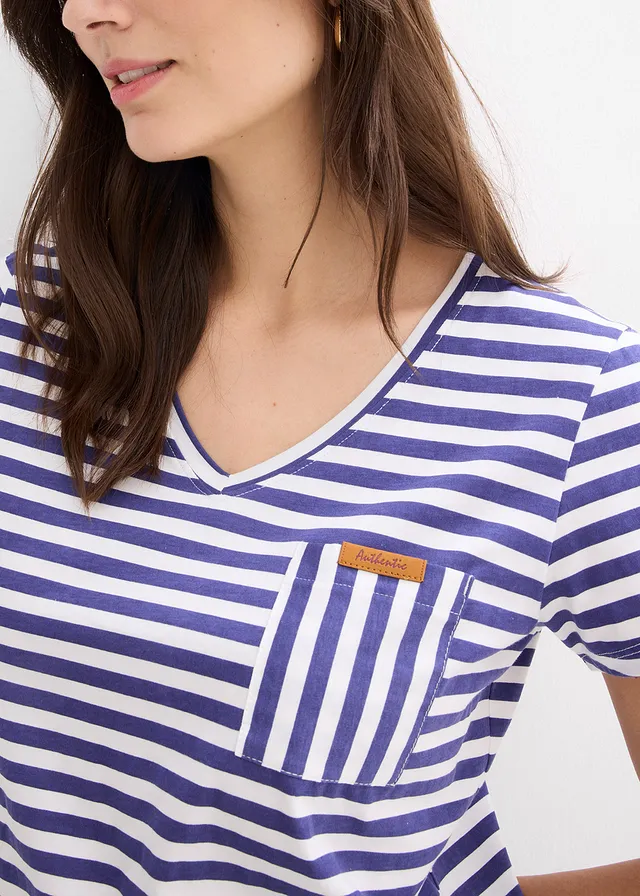 T-shirt, gestreept • donkerblauw/wit gestreept • product-page.page-title-suffix