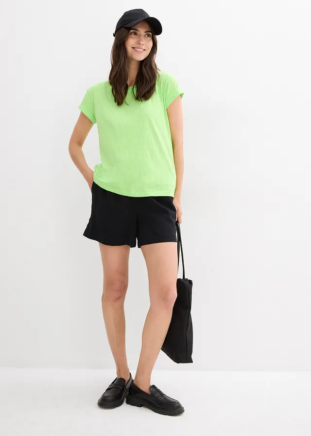 T-shirt boxy • vert fluo • product-page.page-title-suffix