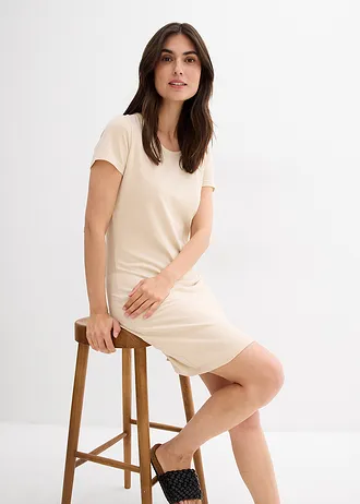 Džersejové šaty z bio bavlny so strečom • svetlopiesková • obchod bonprix