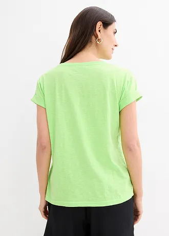 Boxy shirt, Kleur: neongroen