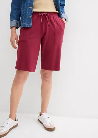 Bermuda en molleton 100% coton • rhododendron • Boutique bonprix